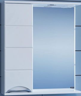 Зеркальный шкаф с подсветкой СанТа Родос 106015 60см левый белый